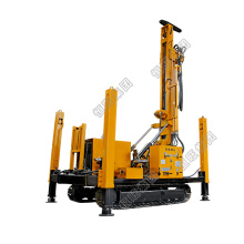 260m crawler Water well drilling track mobile water well drill rig With Mud Pump